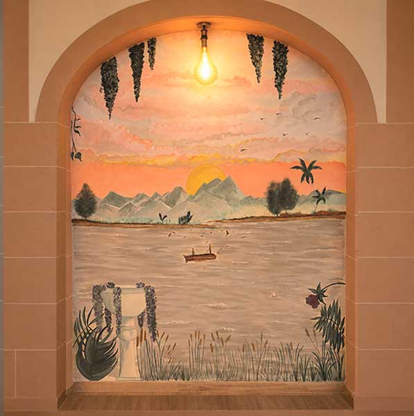 Mural decorativo personalizado para un espacio interior